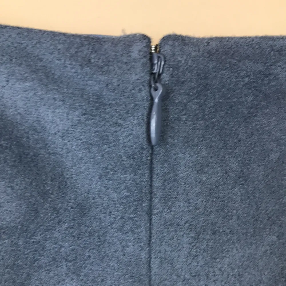 1. State Women’s Faux Suede V-Neck Pockets Stony Blue Tank Mini Dress - Image 6