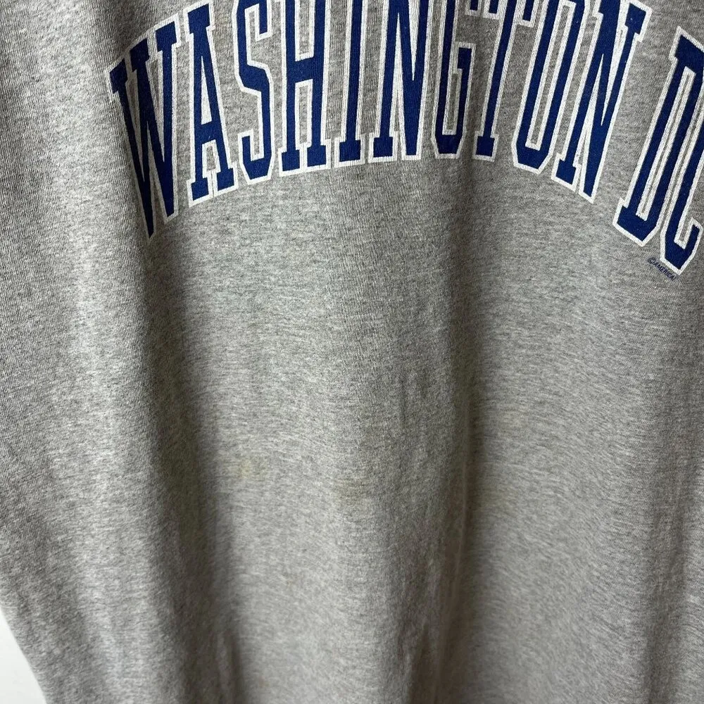 Washington DC T Shirt Vintage Y2K Gray Large L Graphic Tee - Image 5