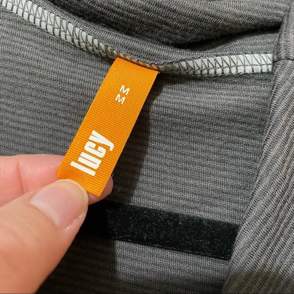 Lucy Grey Cowl Neck Long Sleeve Light Weight Sweater Womens M Blouse Casual Gray Size M - Image 6