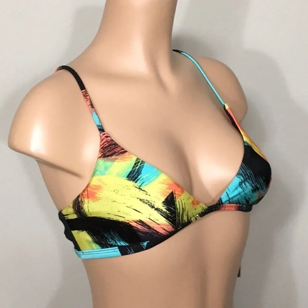 INSIGHT brush cameo pop triangle bikini top. NWT Yellow Size undefined - Image 6