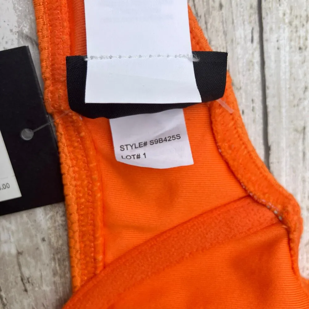 Kate Spade Swimwear Top Sz S Bikini Orange Scalloped Underwire NWT Beach Coastal - Image 13