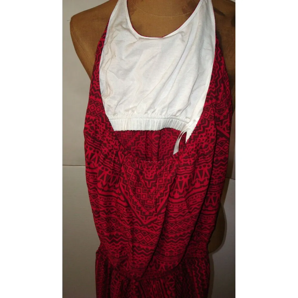 prAna New NWT  Jumpsuit Halter Dark Red Womens S Bra Pants Pockets Light Comfy - Image 9