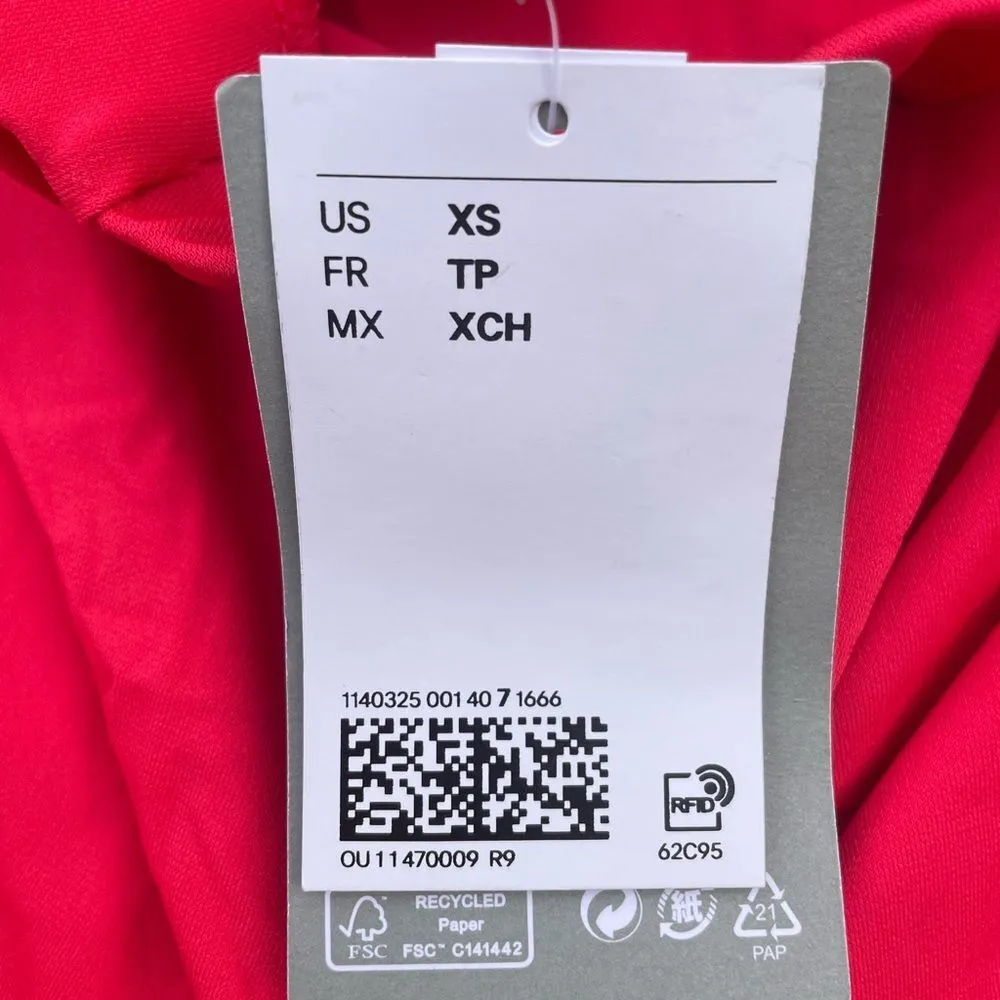 NWT H&M Bandeau Strapless Midi Dress Size XS Fitted Bodycon - Image 6