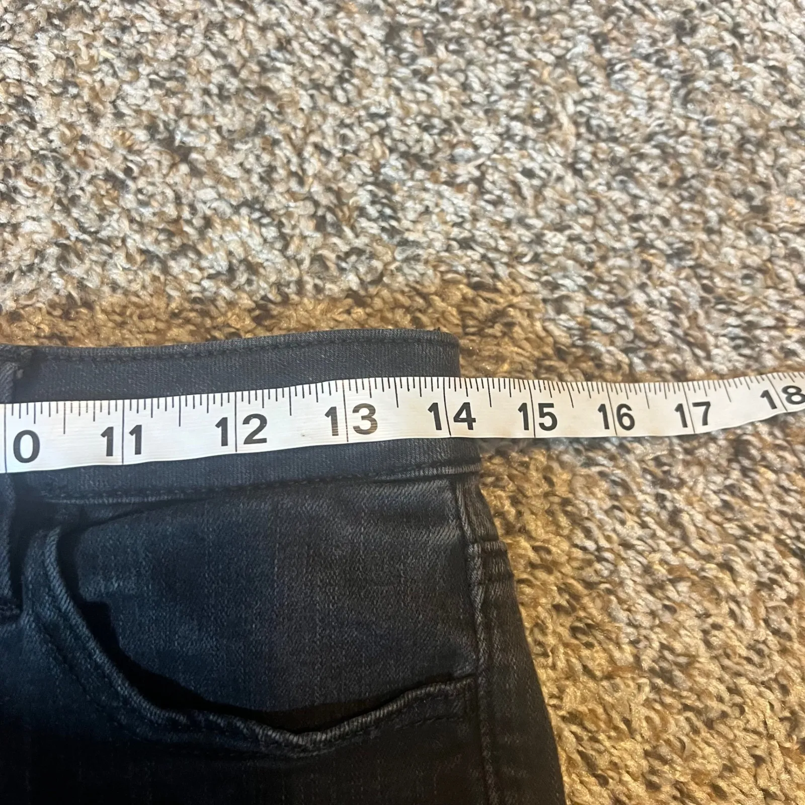 American Eagle Super Hi Rise Jegging Jeans Black Ripped Knee Women Size 8 Short - Image 5