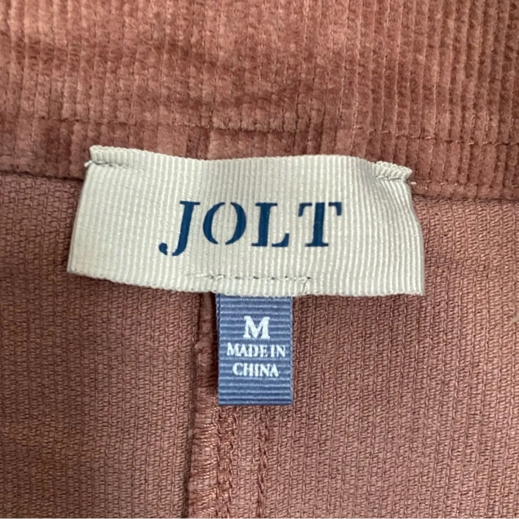 Jolt Mauve Pink Corduroy Mini Skirt Size Medium - Image 3