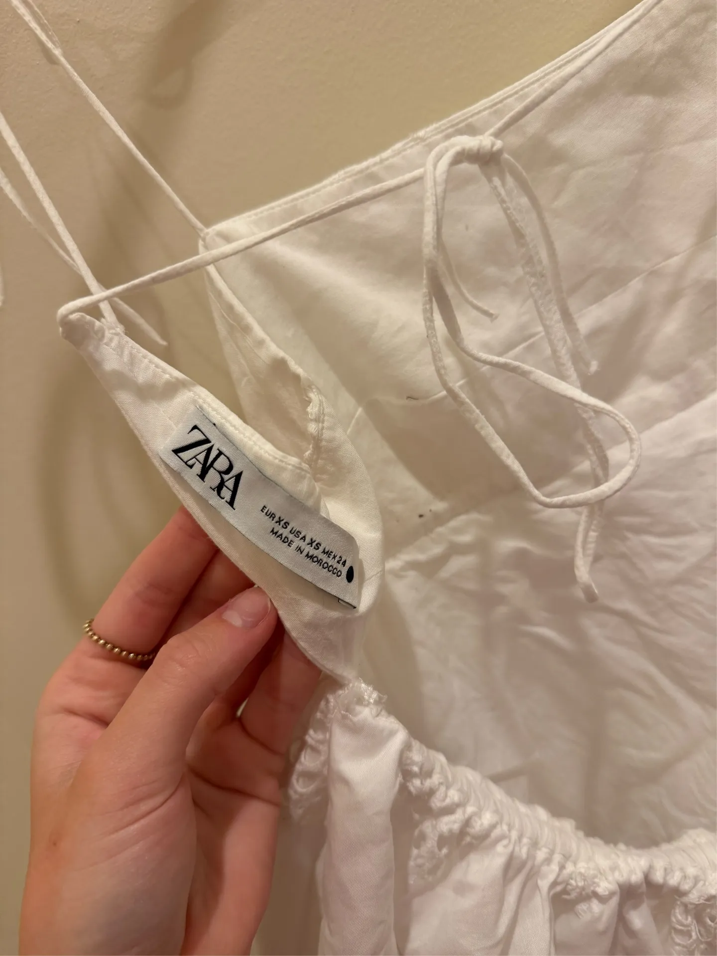 ZARA Bubble Eyelet Dress - Image 6