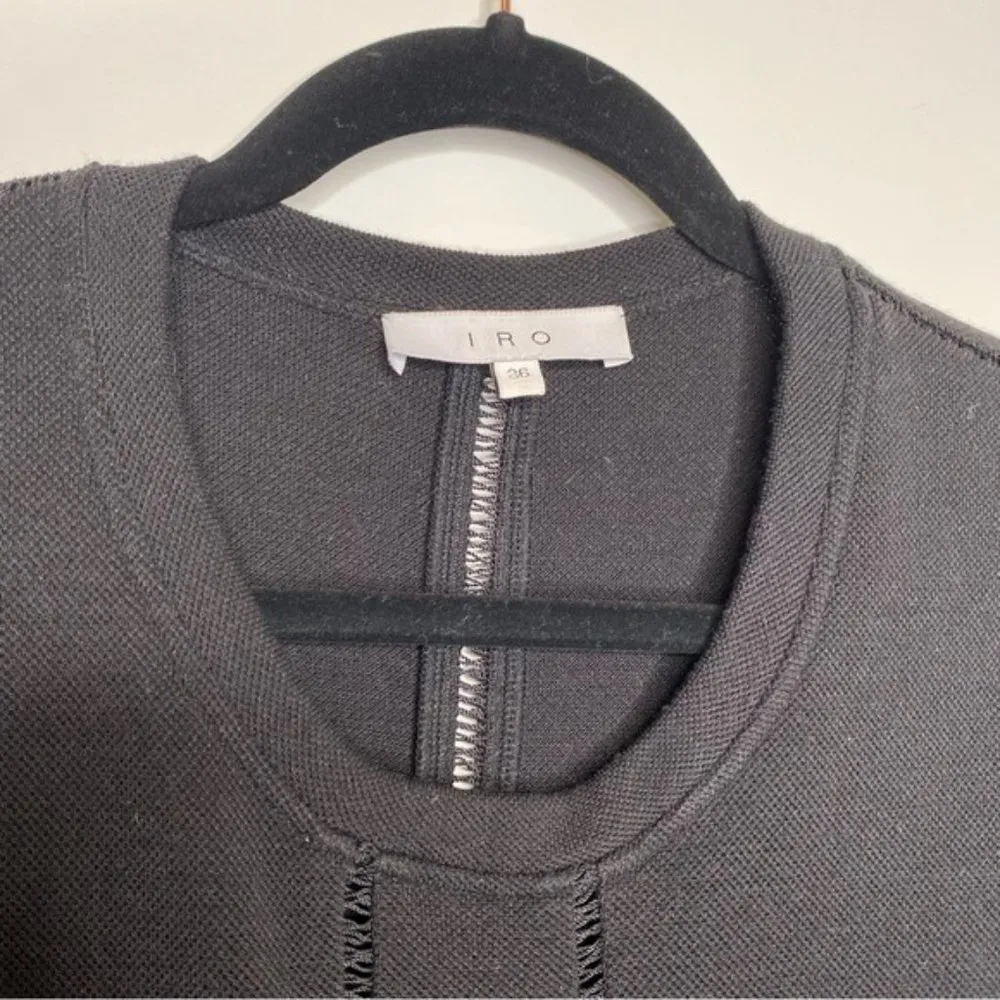 IRO Black Long Sleeve Sweater Dress - Image 4