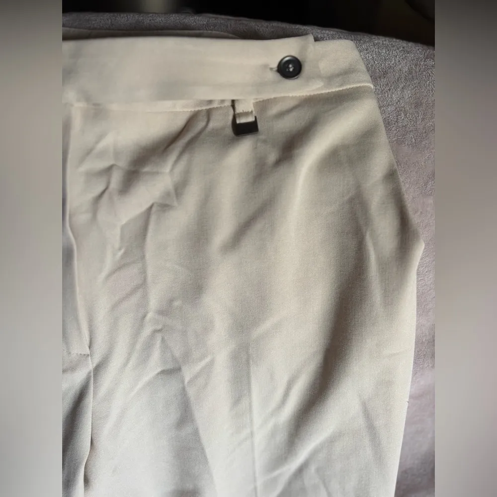 Rena Rowen Classic Cream Straight Leg Dress Pants size 14 New - Image 2