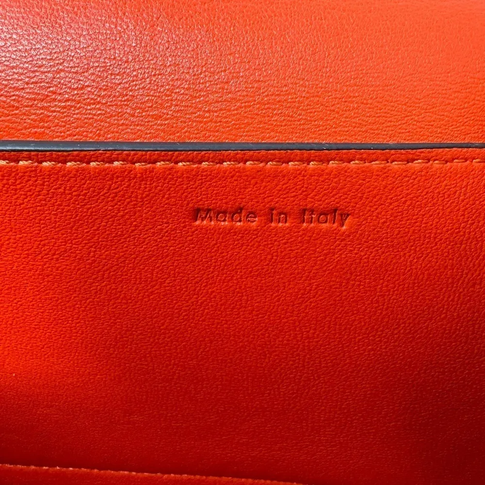 Celine Phoebe Philo Red Frame Box Crossbody Bag – Iconic Structured Leather - Image 9