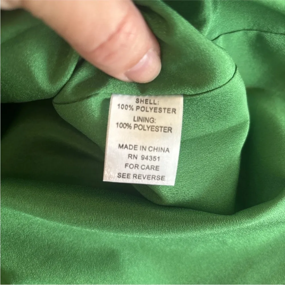 Jade Melody Tam Floral Print Dress With Bell Sleeve Size Small NWT Green - Image 10