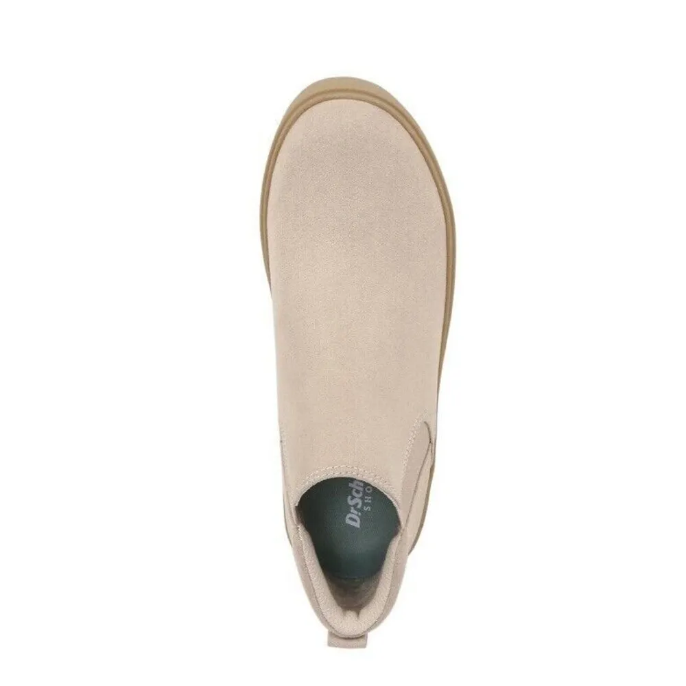 Dr. Scholl's Madison Boot Women's Sneaker Boots Size 6 Taupe Microfiber New Shoe - Image 6