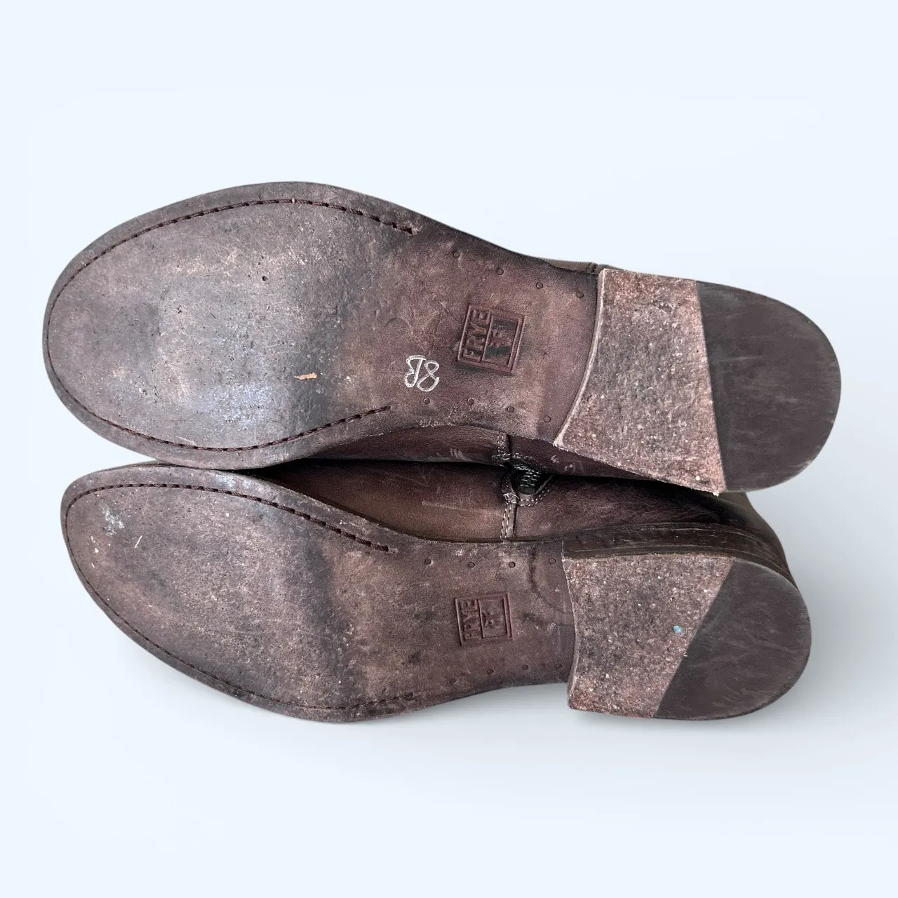 Frye Melissa Button Short Leather Boots Women’s Brown Boho Western Size 11 - Image 6