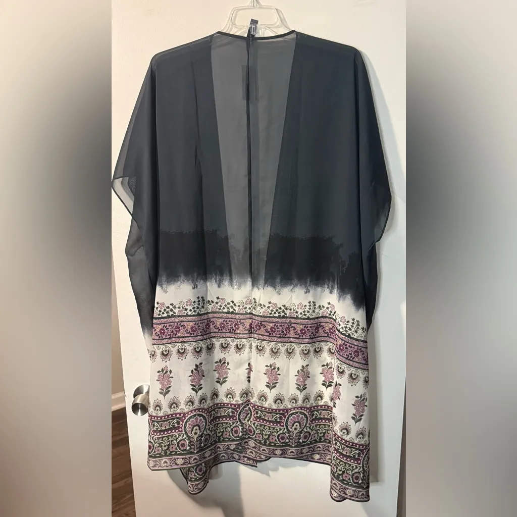 🏷️NWT Lane Bryant Sheer Kimono Duster | One Size | Boho Floral - Image 2
