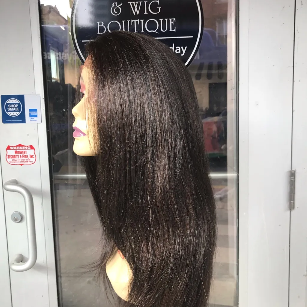 Wig Brown Long Fullcap wear up down long thick Wig - Image 4