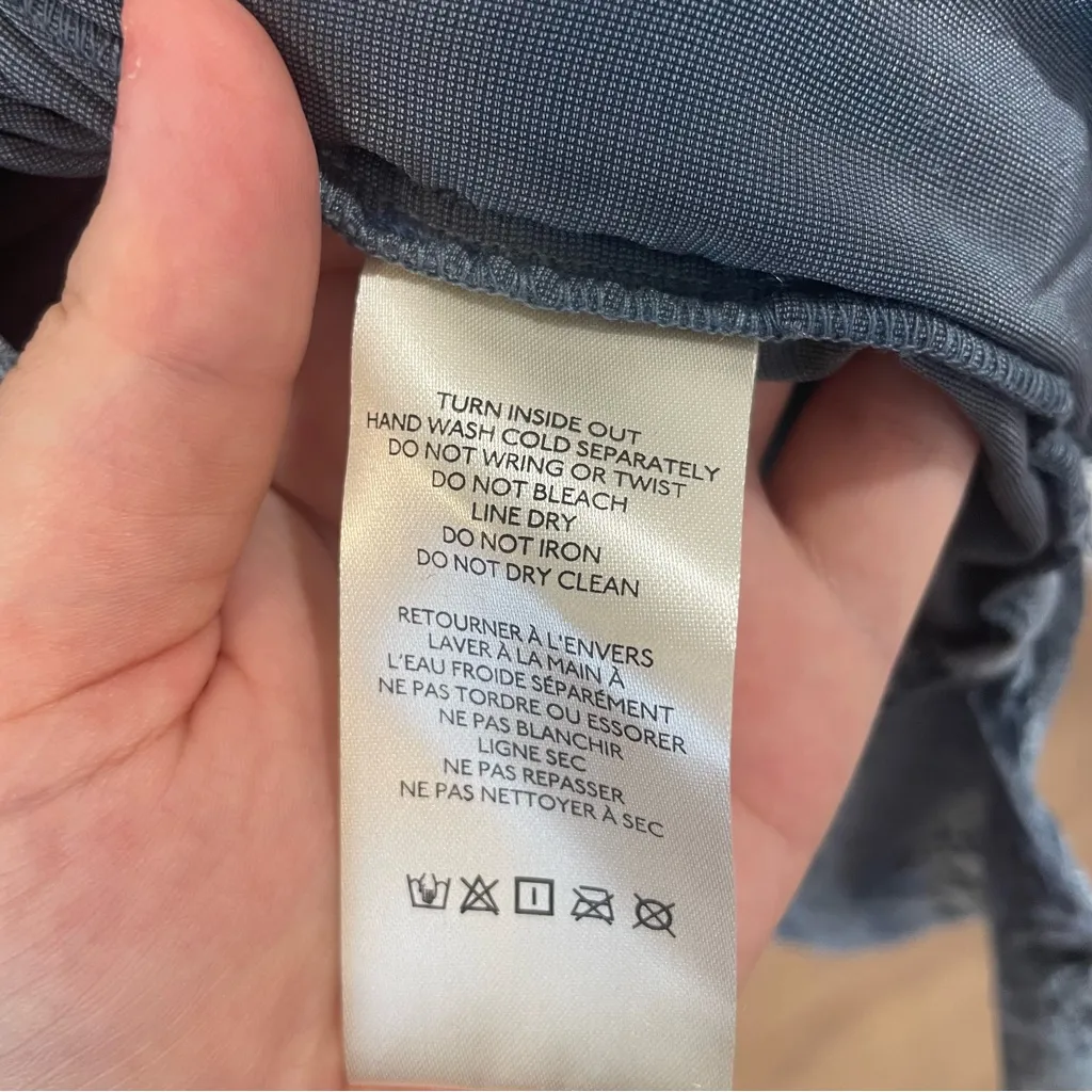 Free People We The Free-Moon City Blue Velvet Baby doll Blouse. Sz Medium - Image 8