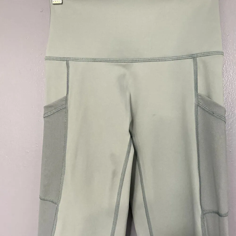 Aerie Offline Sage Green Mesh Panels Goals High Rise Athletic 7/8 Leggings S - Image 3