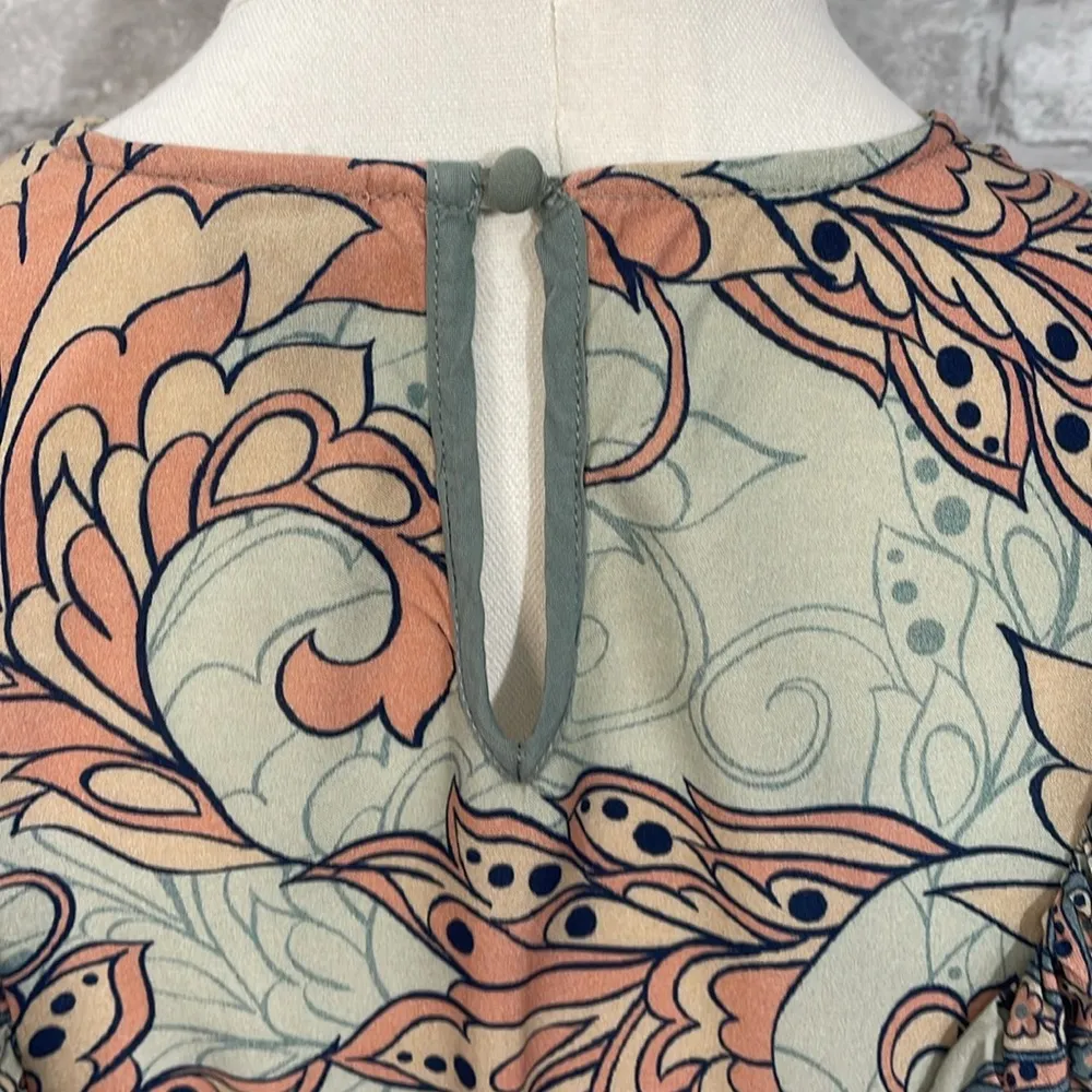 Bl^nk Anthropologie Moira Ruffled Peplum Top - Image 6