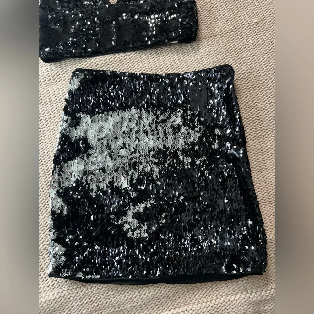 Forever 21 NYE Crop Set Dress Sequin Multi F21 - Image 5