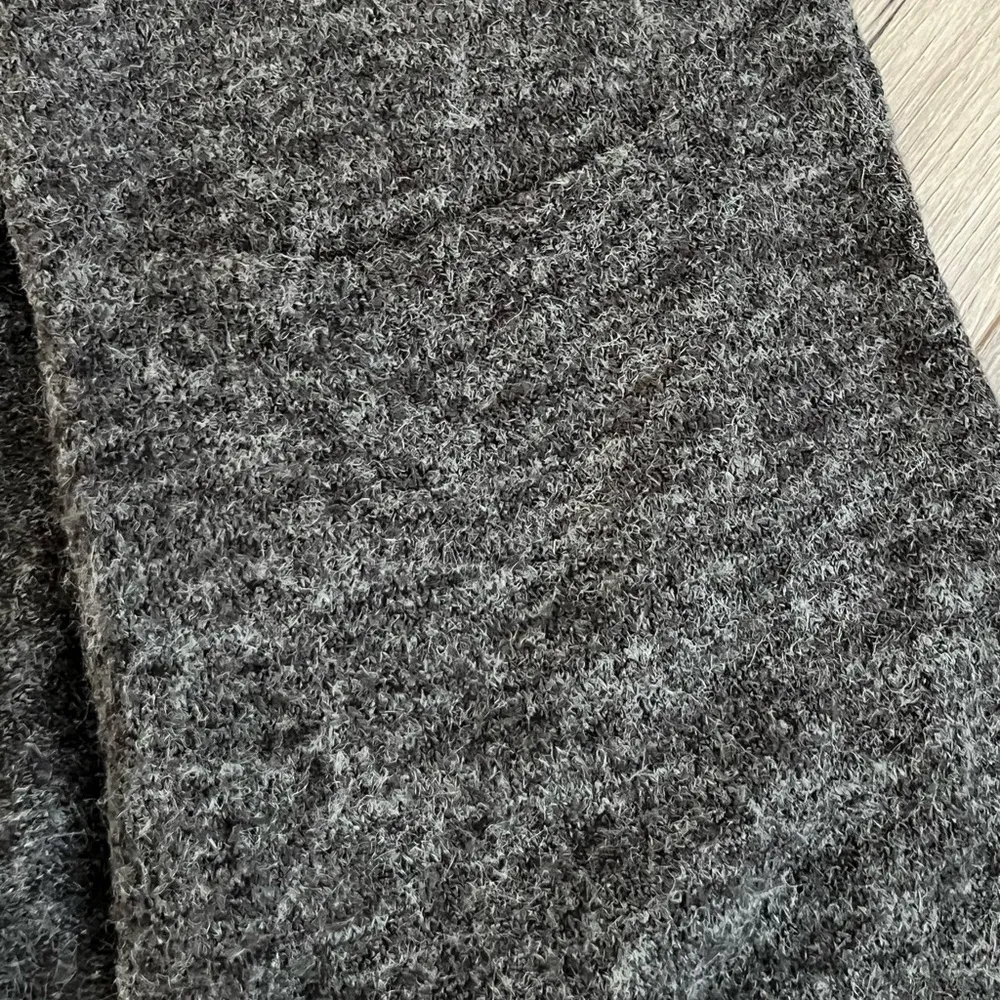 Anthropologie Jolie Fuzzy Longline Open Front Cardigan Sweater | Dark Grey | XS - Image 5