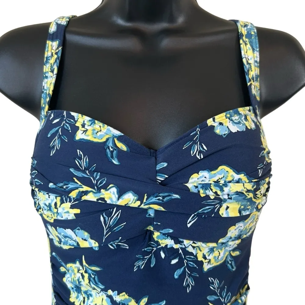 Nip Tuck Paintbox Fleurs Joanne Twist Front Tummy Control One Piece Swimsuit Size 6 - Image 3