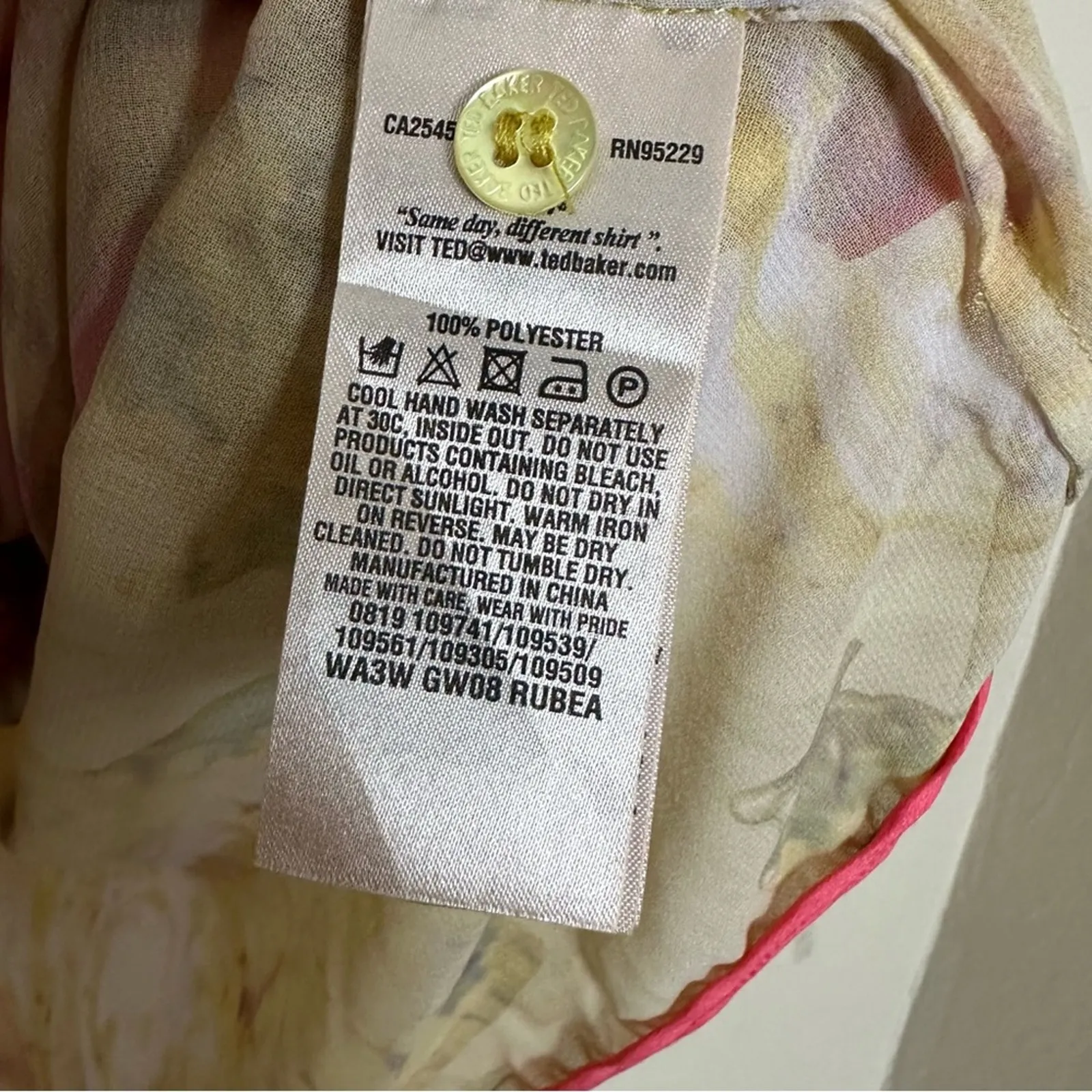 Ted Baker  Sheer Floral Blouse - Image 9