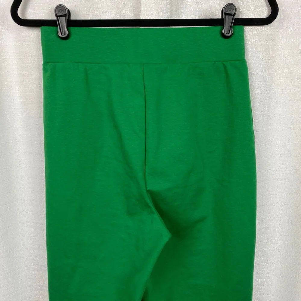 Boden Bright Green Cropped Jersey Pants Sz.6R Size 6 - Image 12