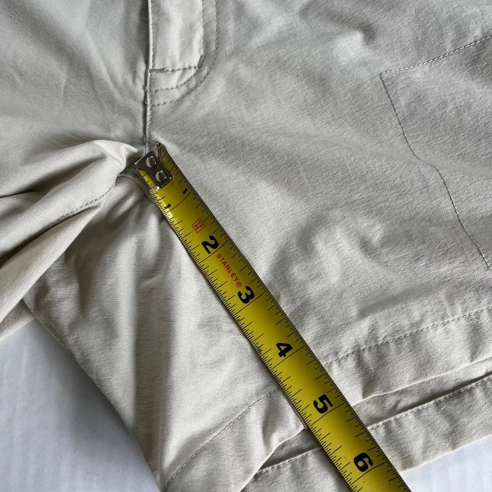 EMS Hiking Shorts Sz 6 Women Beige Stretch Nylon‎ 5 Pocket Stretch Low Waist - Image 11