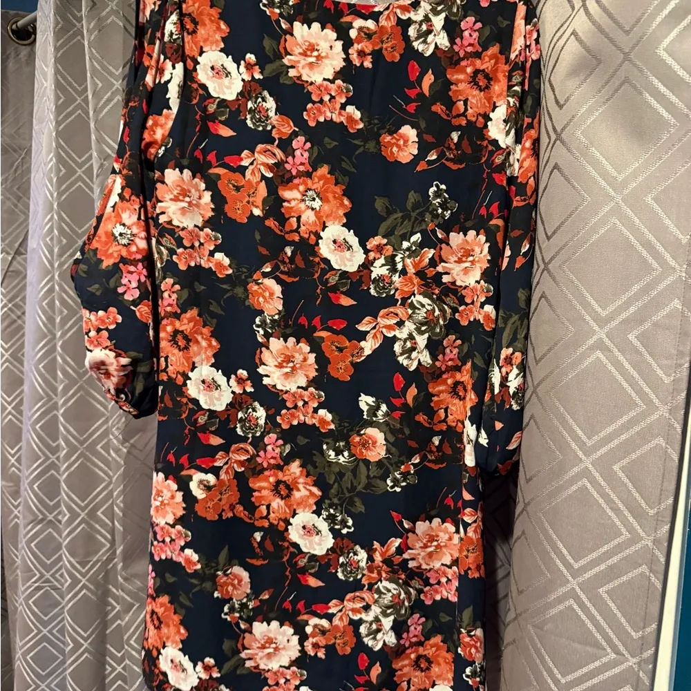 Lulu's Black and Orange Bishop Sleeve Mini Sundress - Image 6