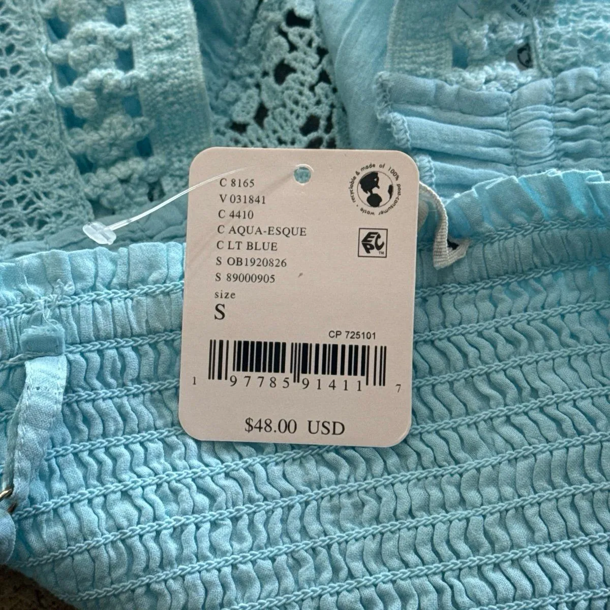 Free People Tallulah Bralette Aqua Size Small - Image 10