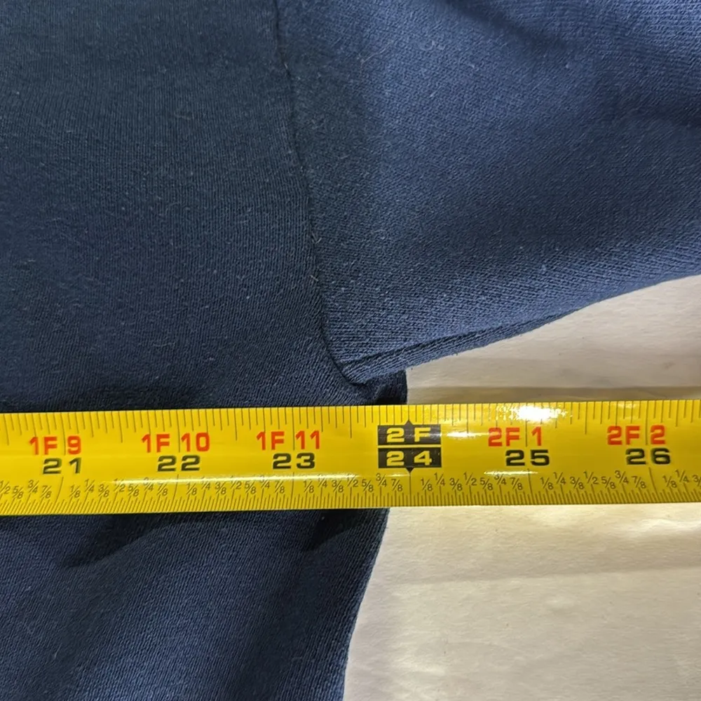 Morning Sun vintage Blue Orange collared Neck Sweater sweatshirt Leaf Design XL Size undefined - Image 10