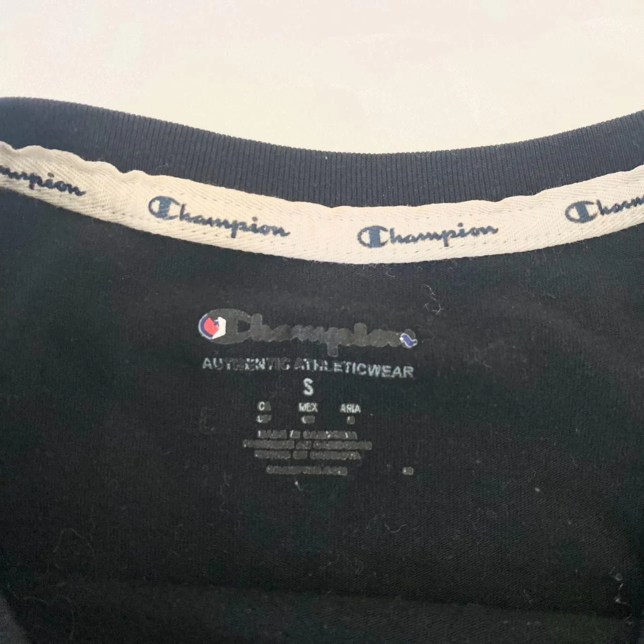 Champion Women's Cropped T-shirt Classic Cropped Tee Baby Tee Black Cotton S - Image 4