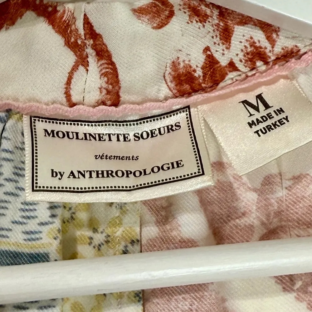 Anthropologie Moulinette Soeurs Venezia Floral Sleeveless Tie Front Blouse M - Image 7