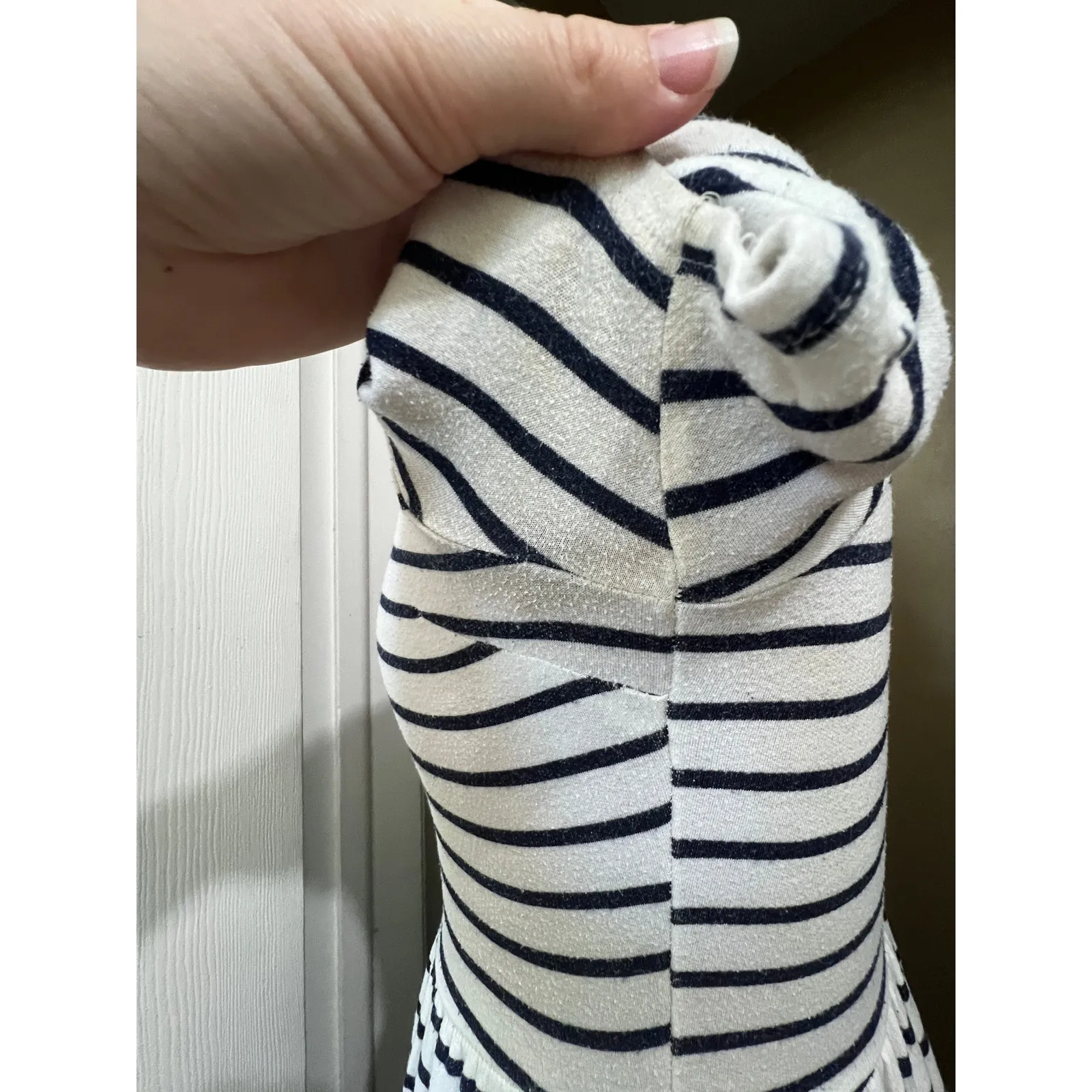 Cremieux Soft Stretch Maxi Dress in a Striped Knit Shortsleeve - Image 6