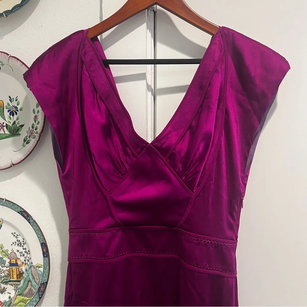 Zac Posen Silk Cocktail Dress Cove Dress - Image 3