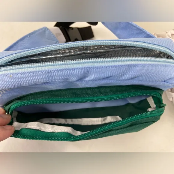 Juice Press Limited Edition NEW Fanny pack, insulated, holds 2 bottles, NWT Blue - Image 6