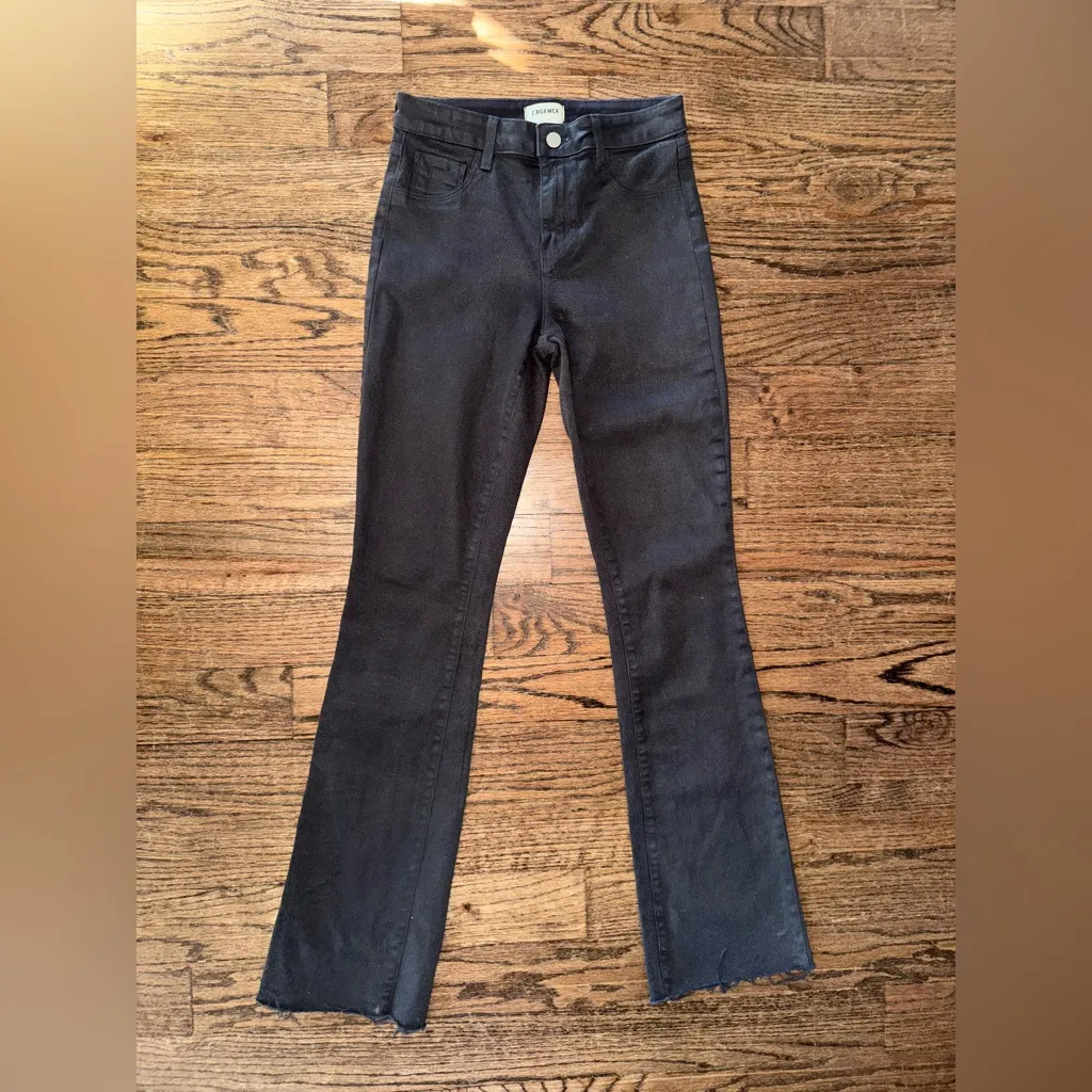 L’agence Ruth High Rise Straight Leg Greystone Coated Wax Jeans Women’s 25 0 - Image 2