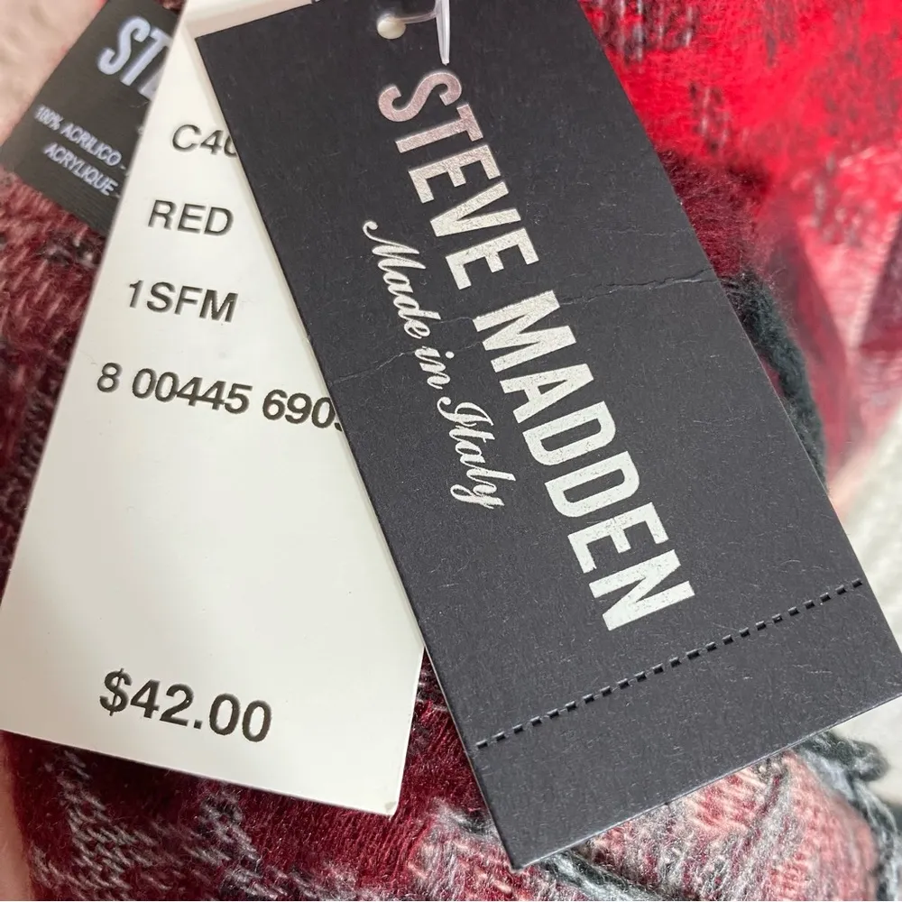 🆕 Steve Madden Scarf Red - Image 5