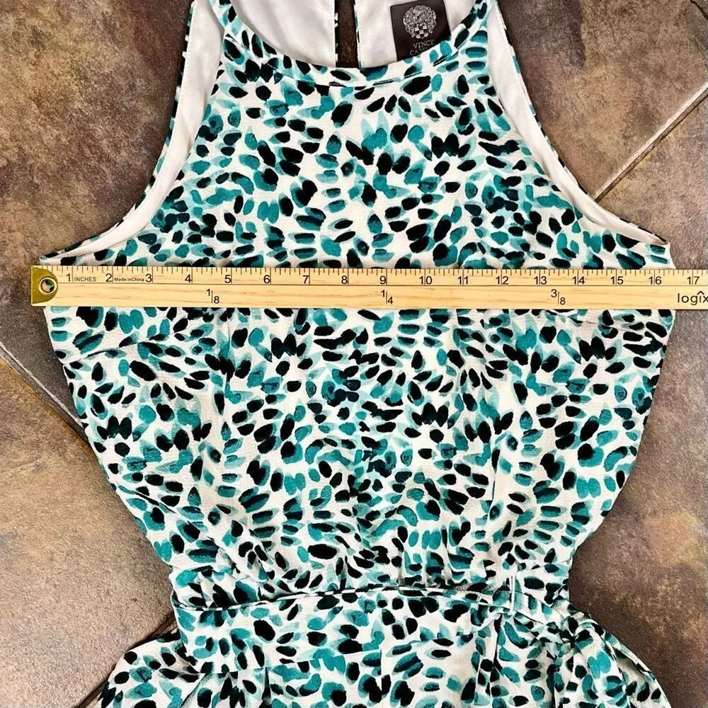 Vince Camuto Sleeveless High Neck Tie Waist Capri Jumpsuit 4 - Image 8