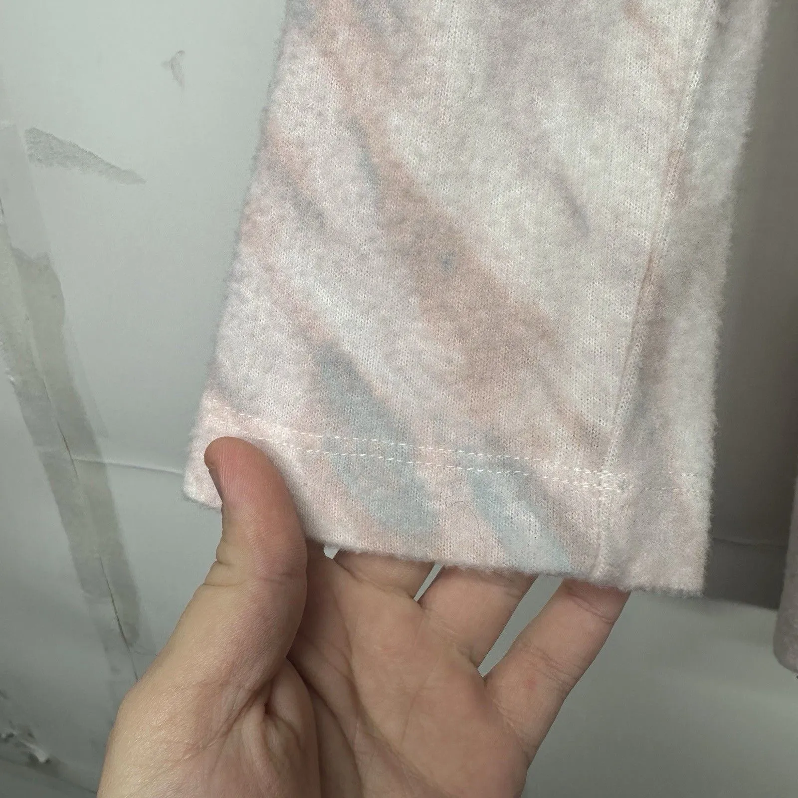 ADYP Women’s Medium Pink Gray Tie Front Cardigan Soft - Image 3