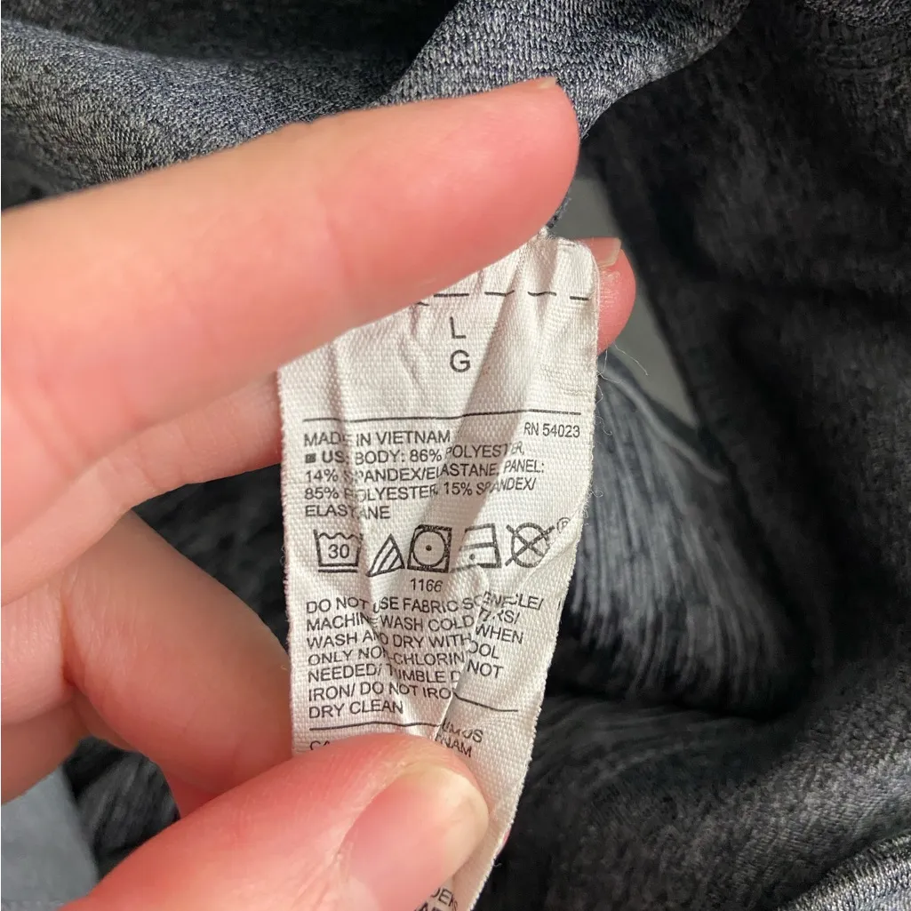 EUC Old Navy women’s gray‎ block active go dry full length leggings activewear L - Image 6