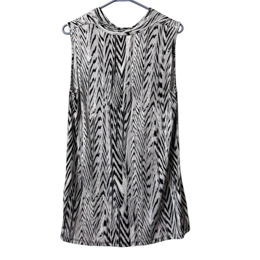 Calvin Klein‎ Tunic Top Women Size Measured Stretch Vacation Beach Casual Travel - Image 2