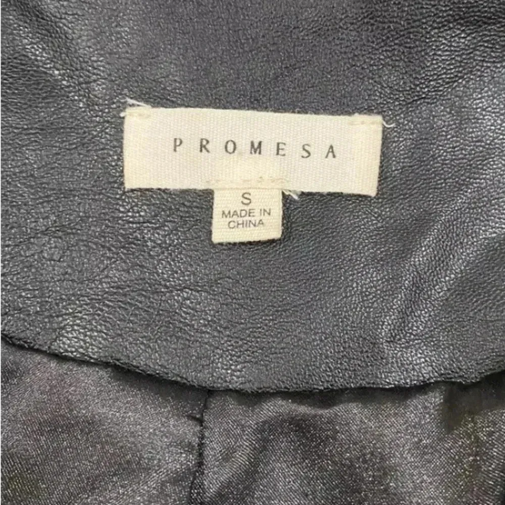 PROMESA Women’s Animal Print Vest Sz Small Full Zip Sleeveless Pockets Faux Fur - Image 8