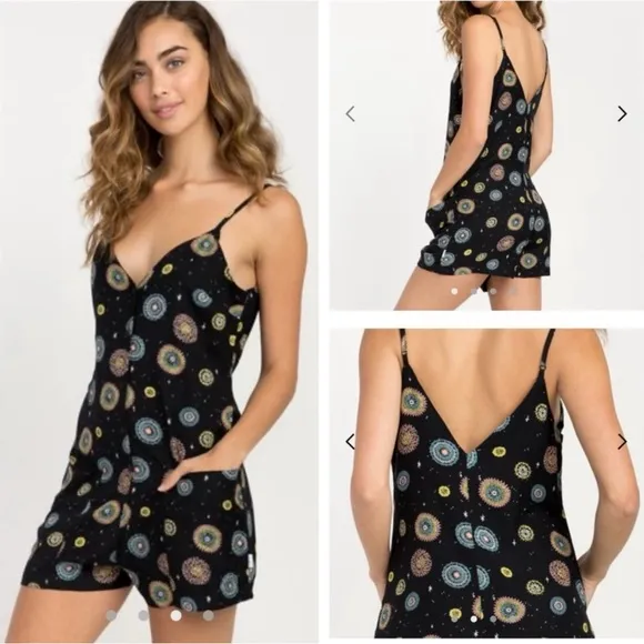 RVCA Luke Pelletier Fireworks Romper, Sz M - Image 2