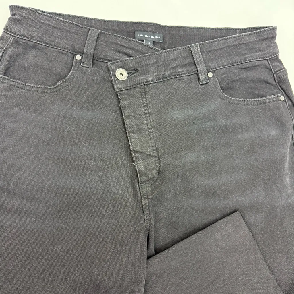 Universal Standard Katie High Rise Crossover Jeans - Broken Black - Image 8