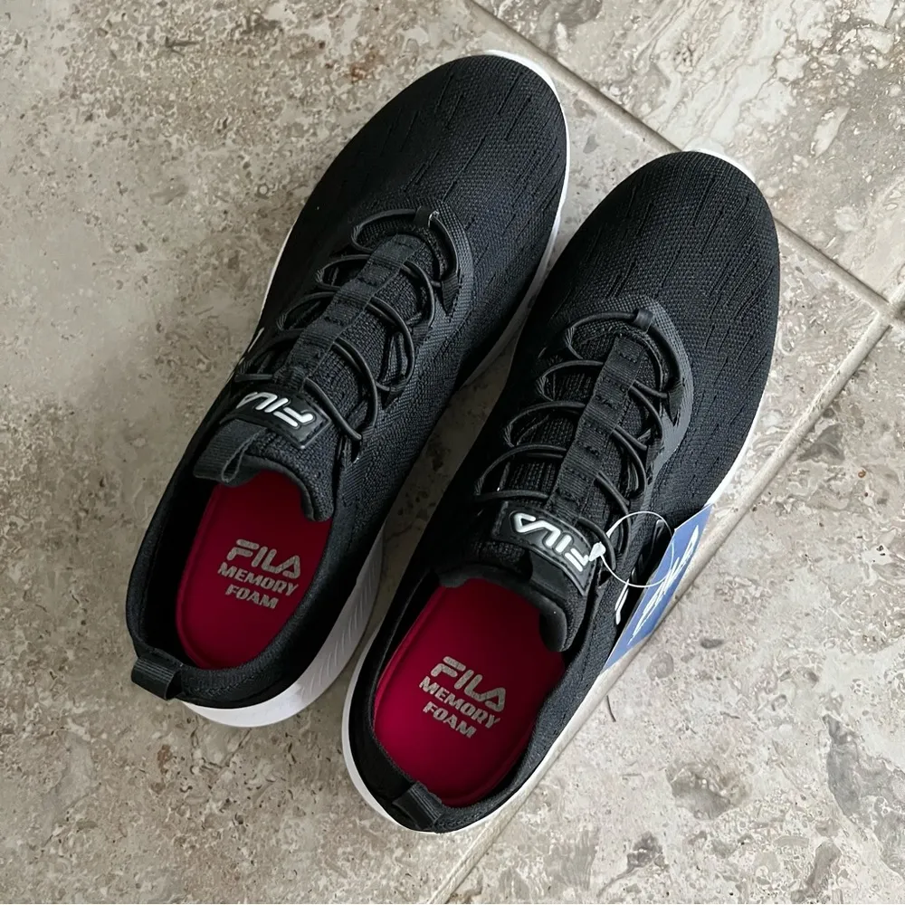Fila Sneakers Memory Galaxia 3 Walking Shoes Black White  Size 10M NEW - Image 9