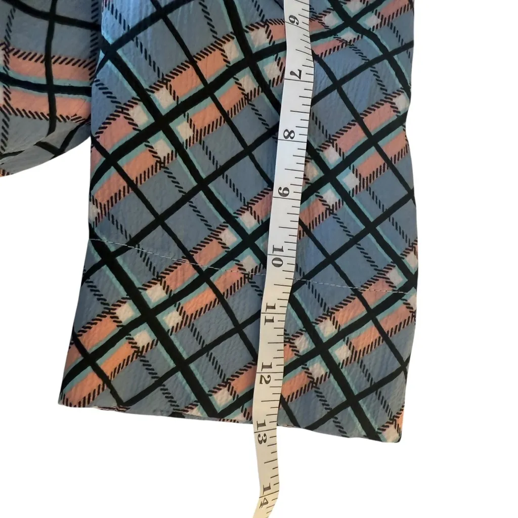 Gal Meets Glam Colette Plaid Button Down Maxi Dress Size 00 Designer Modest - Image 16