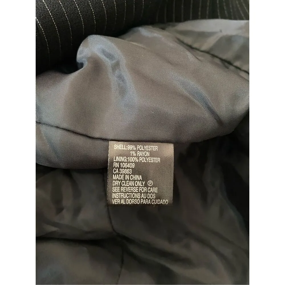 Tahari Pinstripe Tank Top Wide Strap Formal Office Business Professional Work - Image 7