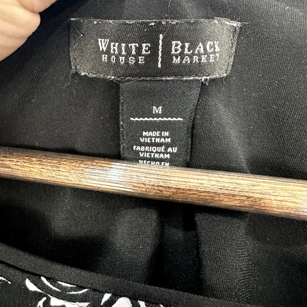 White House Black Market Shift Dress Womens Medium Geometric Diamond Boho Artsy‎ - Image 3