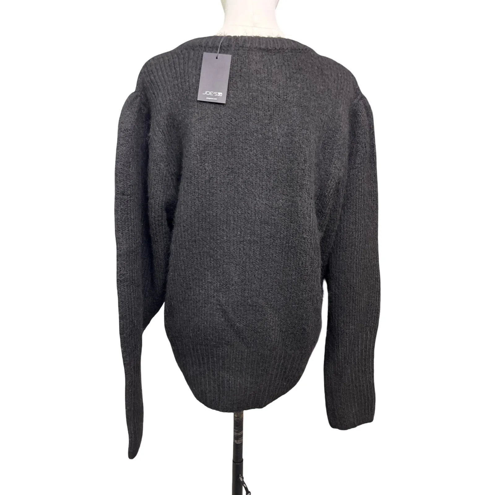 Joe’s Jeans Collection Black Knit Sweater Women’s Size XL Soft Long Sleeve NWT - Image 6