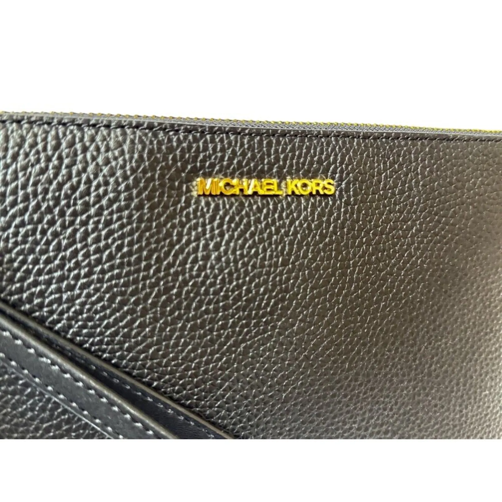 MICHAEL KORS Jet Set Large Leather Clutch Wristlet in Black New w/ Tag MSRP $258 - Image 5
